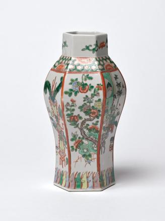 Japanische Vase, undatiert, Porzellan, H: 27,5 × 15 × 13 cm, Belvedere, Wien, Inv.-Nr. 7393/2