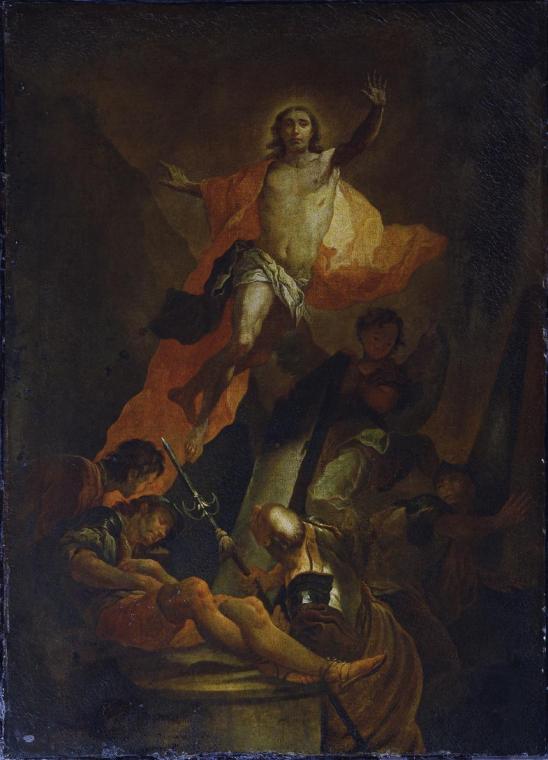 Franz Xaver Wagenschön, Auferstehung Christi, um 1750/1770, Öl auf Leinwand, 85 x 61 cm, Belved…