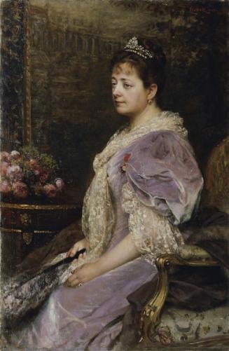 Leopold Horovitz, Honora Sara Krall, 1903, Öl auf Leinwand, 120 x 80 cm, Belvedere, Wien, Inv.-…