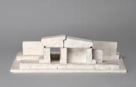 Fritz Wotruba, Modell einer Zelleneinheit, 1967, Gips, 15,5 × 51,5 × 33 cm, Belvedere, Wien, In ...