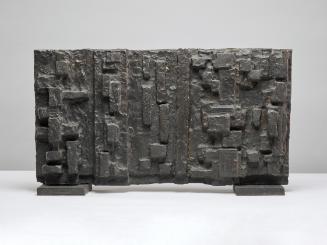 Fritz Wotruba, Relief mit fünf Figuren, 1963/64, Bronze, 38 × 71,5 × 7 cm, Belvedere, Wien, Inv…