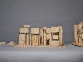 Fritz Wotruba, Modell der Kirche zur Heiligsten Dreifaltigkeit in Wien-Mauer, 1967, Gipsguss na…
