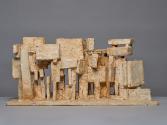 Fritz Wotruba, Modell der Kirche zur Heiligsten Dreifaltigkeit in Wien-Mauer, 1967, Gipsguss na…
