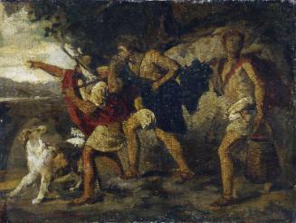 Carl Rahl, Die Kundschafter mit der Traube, Öl auf Leinwand, 23,5 x 30,5 cm, Belvedere, Wien, I…