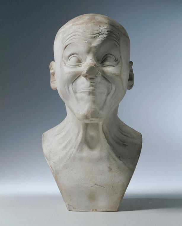 Franz Xaver Messerschmidt, Ein wollüstig abgehärmter Geck ("Charakterkopf" Nr. 2), 1964, Gipsab…