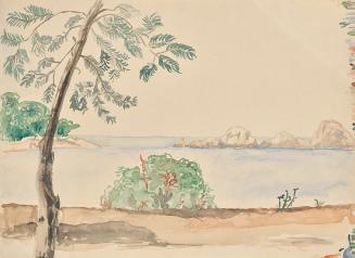 Franz Barwig, Küste in Florida (?), 1926/1927, Aquarell auf Papier, 24 × 32 cm, Belvedere, Wien ...