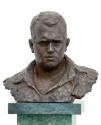 Gustinus Ambrosi, Anton Wildgans, 1912, Bronze auf Serpentin-Postament, H: 44 cm, Belvedere, Wi…