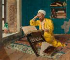 Osman Hamdi Bey, Islamischer Theologe mit Koran, 1902, Öl auf Leinwand, 145 x 171 cm, Belvedere…