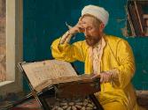 Osman Hamdi Bey, Islamischer Theologe mit Koran, 1902, Öl auf Leinwand, 145 x 171 cm, Belvedere…