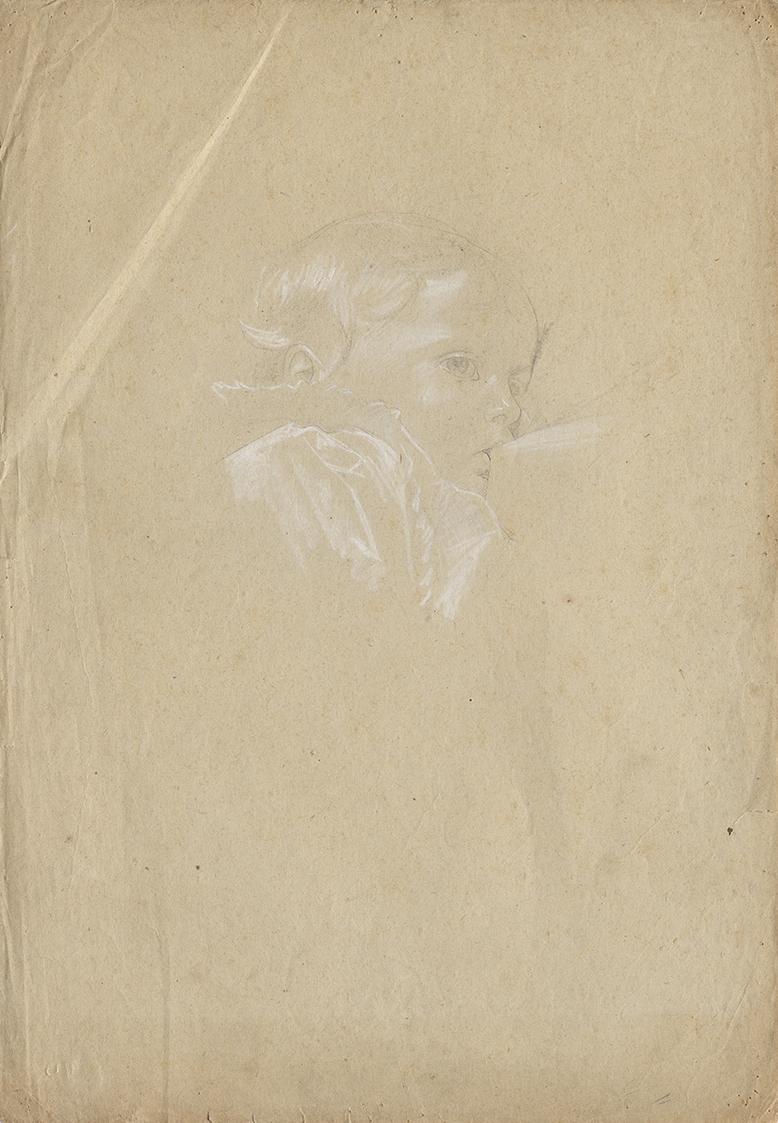 Studie eines säugenden Kleinkindes