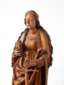 Alpenländischer oder Schwäbischer Bildschnitzer, Hl. Katharina, um 1510/1520, Lindenholz, ehem.…