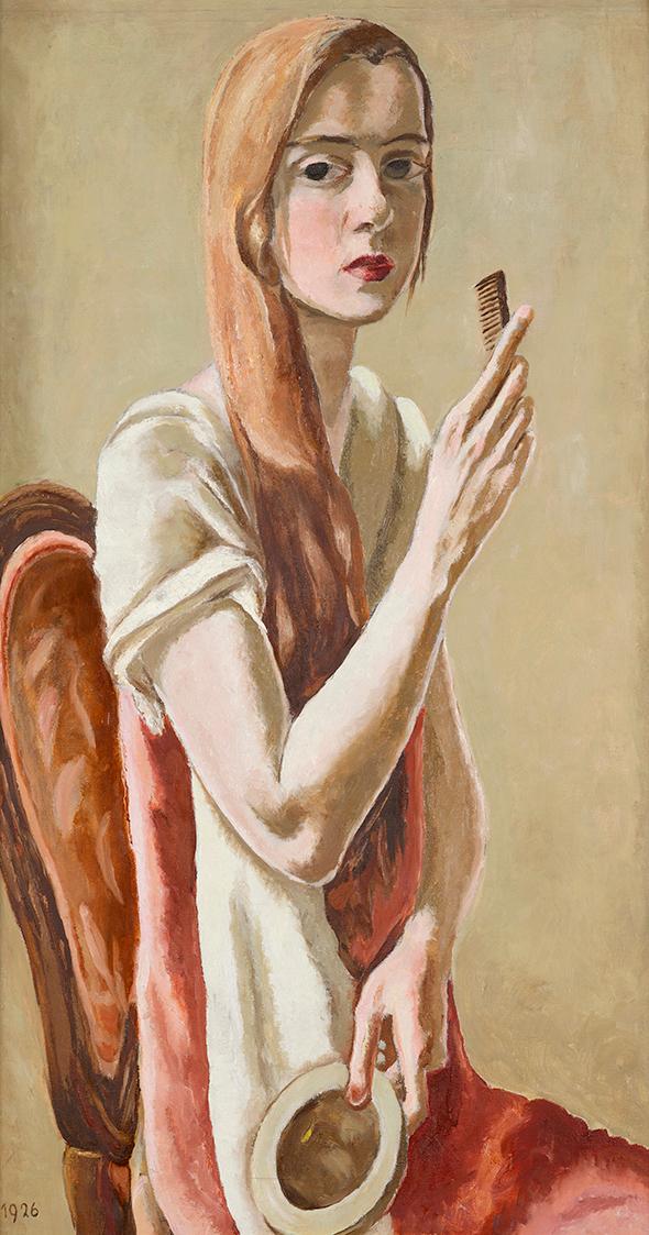 Marie-Louise von Motesiczky, Selbstporträt mit Kamm, 1926, Öl auf Leinwand, 83 x 45 cm, Belvede…