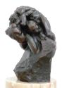 Gustinus Ambrosi, Genie und Idee, 1921, Bronze auf Onyx/ Marmor-Postament), H: 35 cm, Belvedere…
