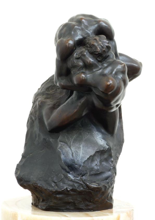 Gustinus Ambrosi, Genie und Idee, 1921, Bronze auf Onyx/Marmor-Postament, H: 35 cm, Belvedere, …