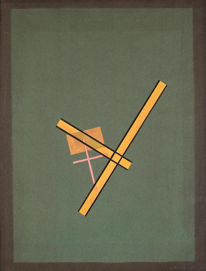 Laszlo Moholy-Nagy, Komposition, 1922, Tinte, Gouache, Collage auf Papier, 61,5 × 47 cm, Dauerl…