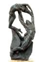 Gustinus Ambrosi, Orpheus und Eurydike, 1919, Bronze auf Onyx/ Marmor-Postament, H: 50,5 cm, Be…