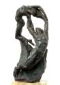 Gustinus Ambrosi, Orpheus und Eurydike, 1919, Bronze auf Onyx/ Marmor-Postament, H: 50,5 cm, Be…