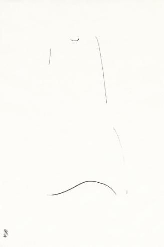 Eleonor Friedrich, Ohne Titel, 1984, Tusche auf Papier, Blattmaße: 19,7 × 29,5 cm, Belvedere, W…