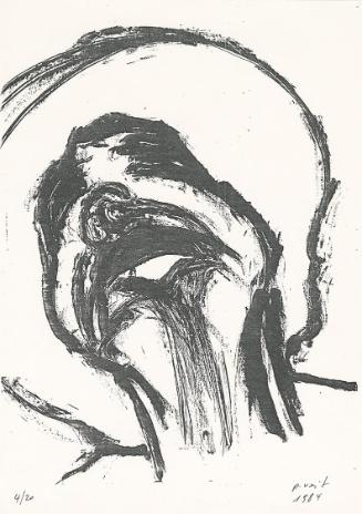 Peter Veit, Ohne Titel, 1984, Druck, Blattmaße: 29,7 × 21 cm, Belvedere, Wien, Inv.-Nr. 11929/7