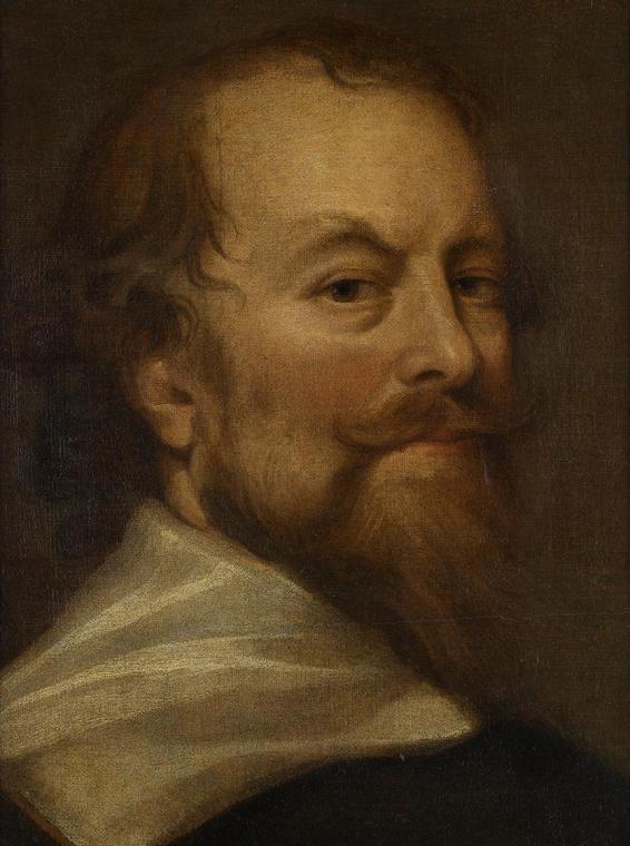 Unbekannter Künstler, Herrenportrait, 1630/1660, Öl auf Leinwand, 39 × 30 cm, Belvedere, Wien,  ...