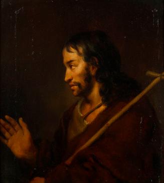 Unbekannter Künstler, Johannes der Täufer, 1650/1700, Öl auf Eichenholz, 38 × 34 cm, Belvedere,…