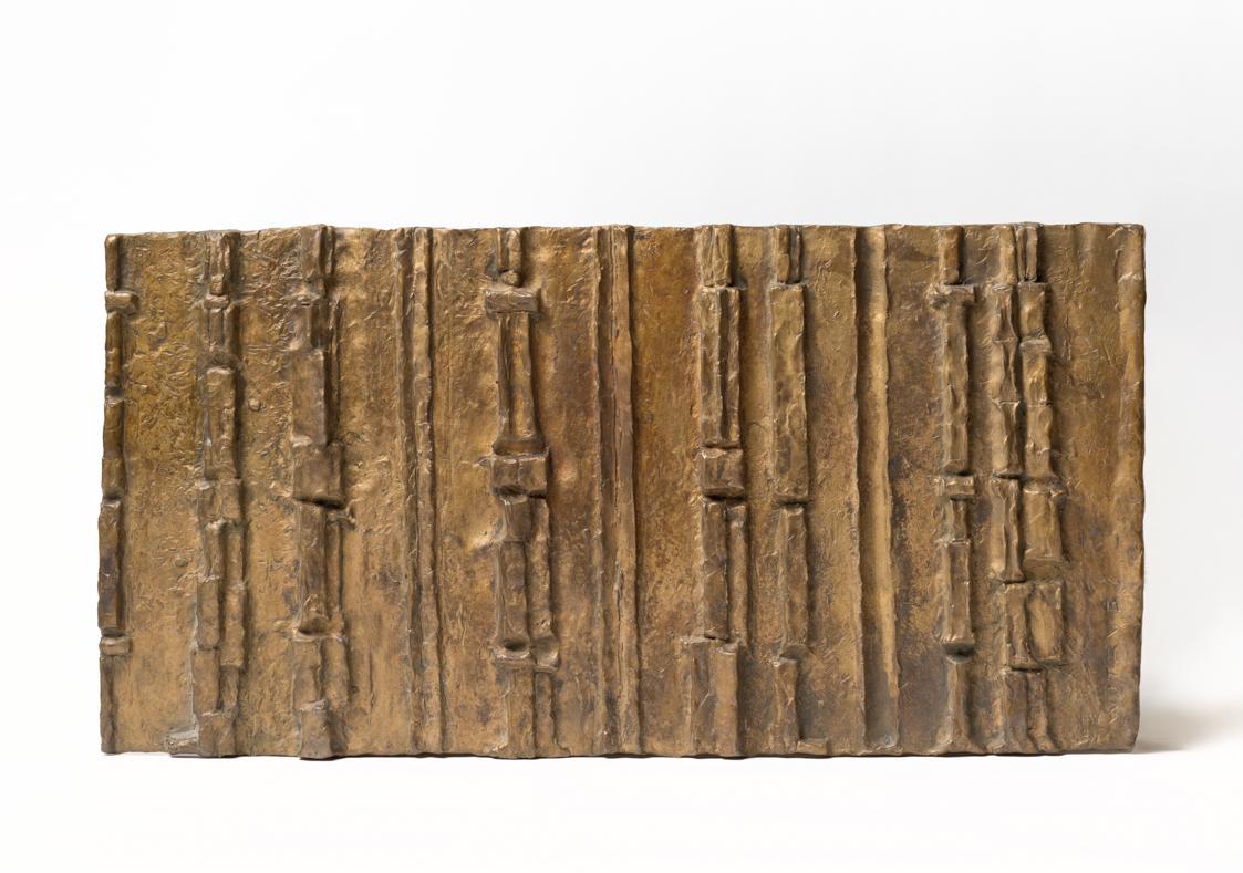 Fritz Wotruba, Relief mit acht Figuren, 1961, Bronze, 30 × 60 × 4 cm, Belvedere, Wien, Inv.-Nr. ...