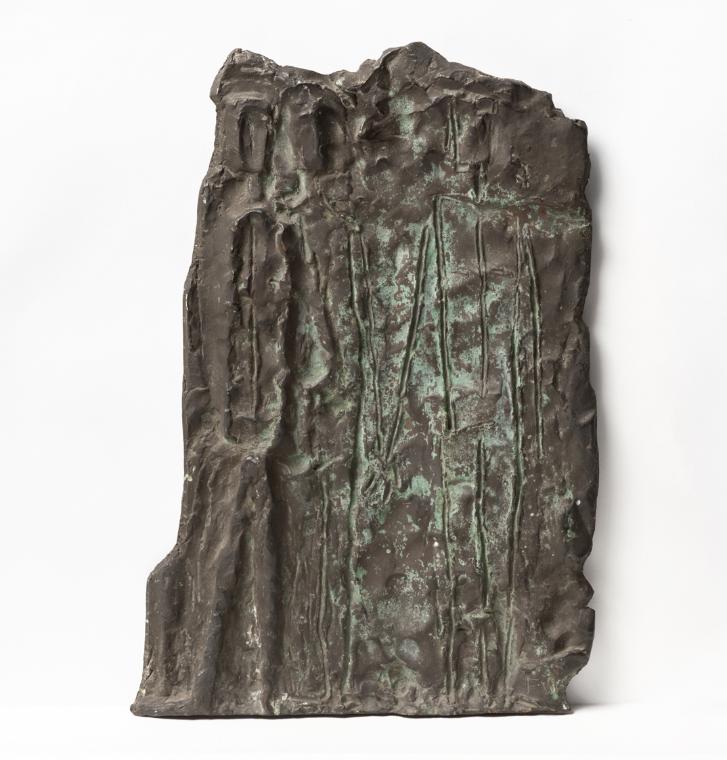 Fritz Wotruba, Figurenrelief (Dramatische Komposition),Teilguß vom rechten Teil, 1948, Bronze,  ...