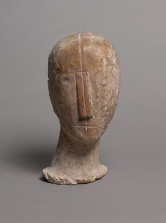 Fritz Wotruba, Kopf, 1953/1954, Gipsguss nach Tonmodell, 35,5 × 19,5 × 20,5 cm, Belvedere, Wien…