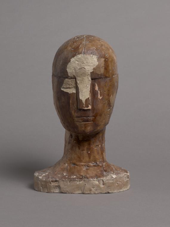 Fritz Wotruba, Kopf, 1955–1957, Gipsguss nach Tonmodell, 38 × 23,5 × 17,5 cm, Belvedere, Wien, …