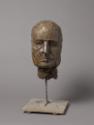 Fritz Wotruba, Porträt-Kopf Manfred Mautner-Markhof, 1958/1959, Ton, schellackiert, Kopf: 38,5 …