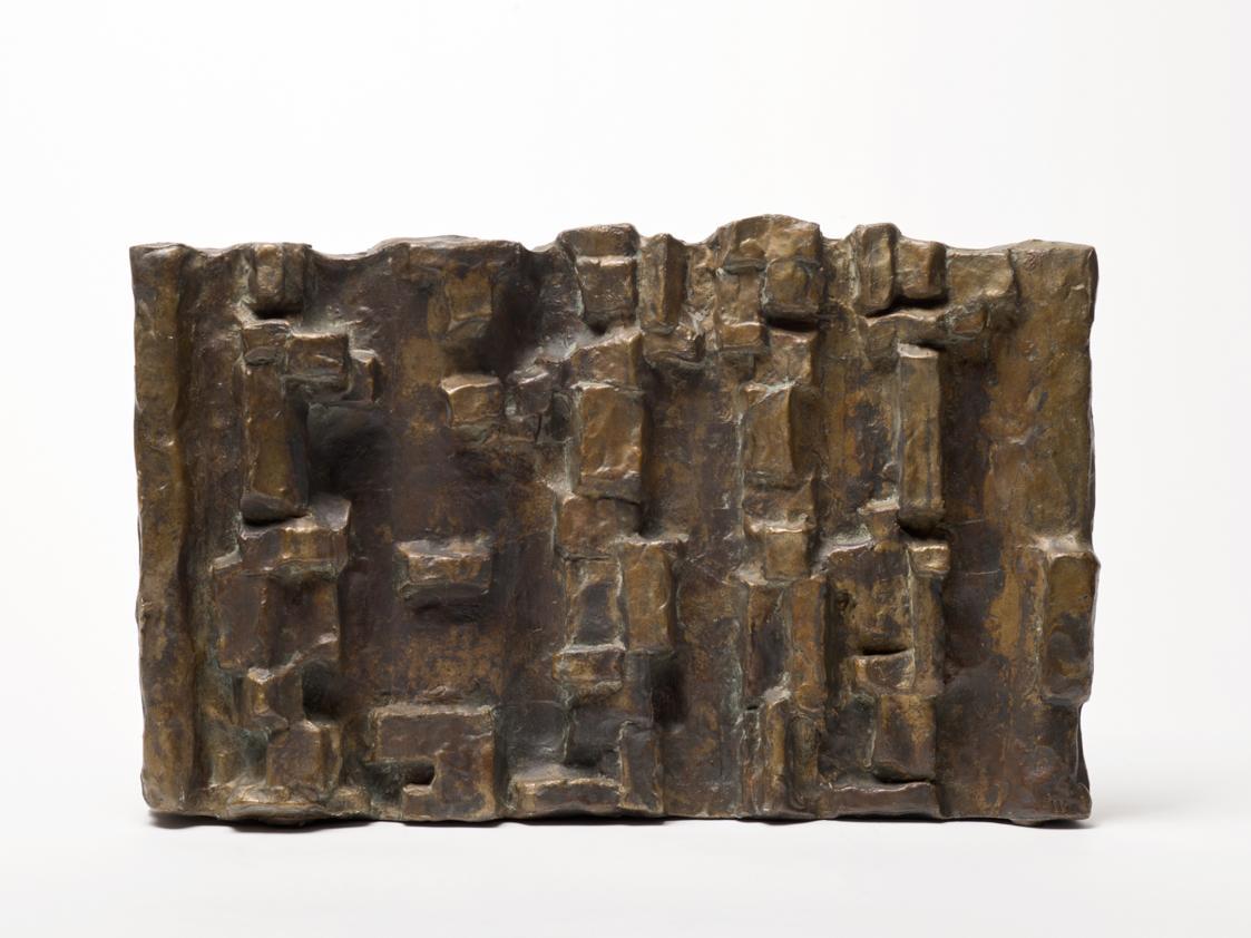 Fritz Wotruba, Relief mit 5 Figuren, 1959, Bronze, 27 × 43 × 8,5 cm, Belvedere, Wien, Inv.-Nr.  ...