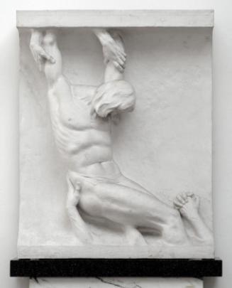 Gustinus Ambrosi, Kreuzabnahme, 1949, Gips auf Marmor/ Granit-Postament, 108 x 85 cm, Belvedere…