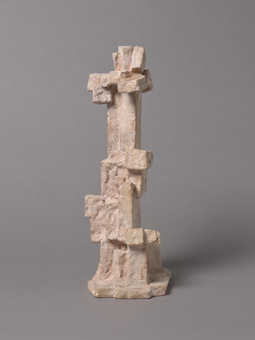 Fritz Wotruba, Figur V, 1965, Gipsguss nach Tonmodell, 48,5 × 18 × 22 cm, Belvedere, Wien, Inv.…