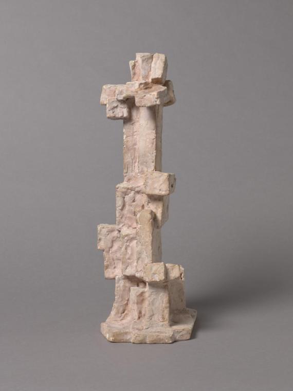 Fritz Wotruba, Figur V, 1965, Gipsguss nach Tonmodell, 48,5 × 18 × 22 cm, Belvedere, Wien, Inv.…