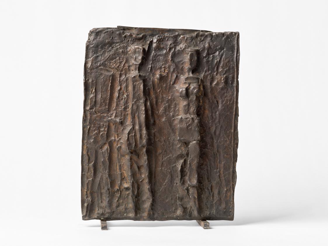 Fritz Wotruba, Relief mit drei Figuren, 1948, Bronze, 33,5 × 27,5 × 3 cm, Belvedere, Wien, Inv. ...