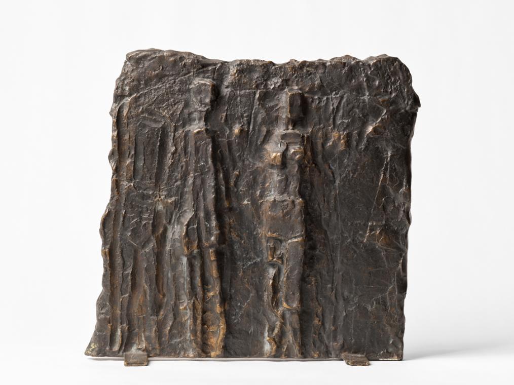 Relief mit drei Figuren