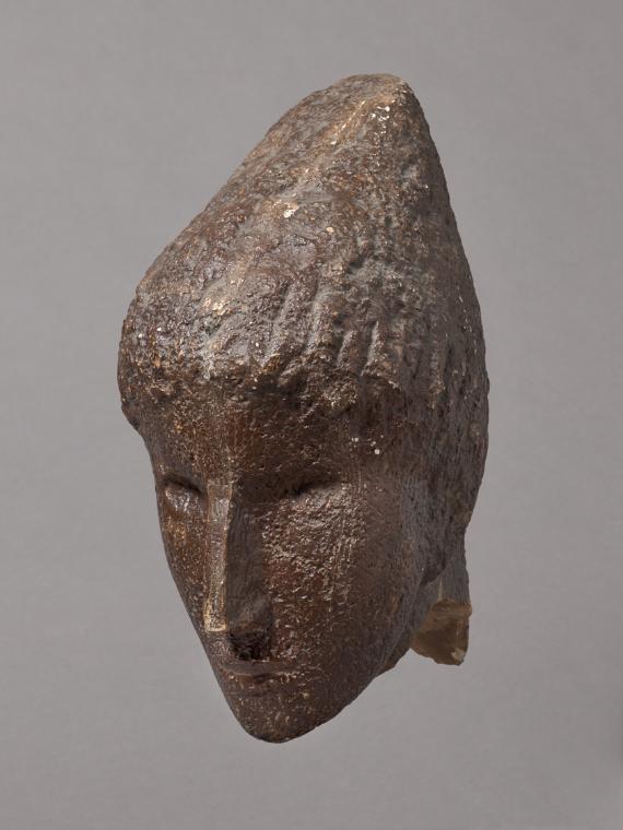 Fritz Wotruba, Frauenkopf, 1946, Gipsguss nach Tonmodell, 37 × 19 × 31 cm, Belvedere, Wien, Inv…