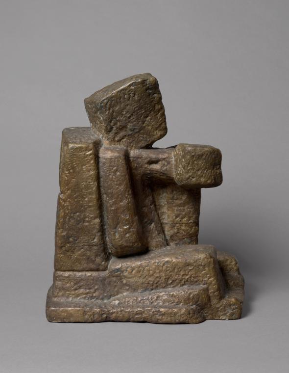 Fritz Wotruba, Hockender (Geschlossene Figur), 1951, Bronze, 52,5 × 23 × 44,5 cm, Belvedere, Wi ...