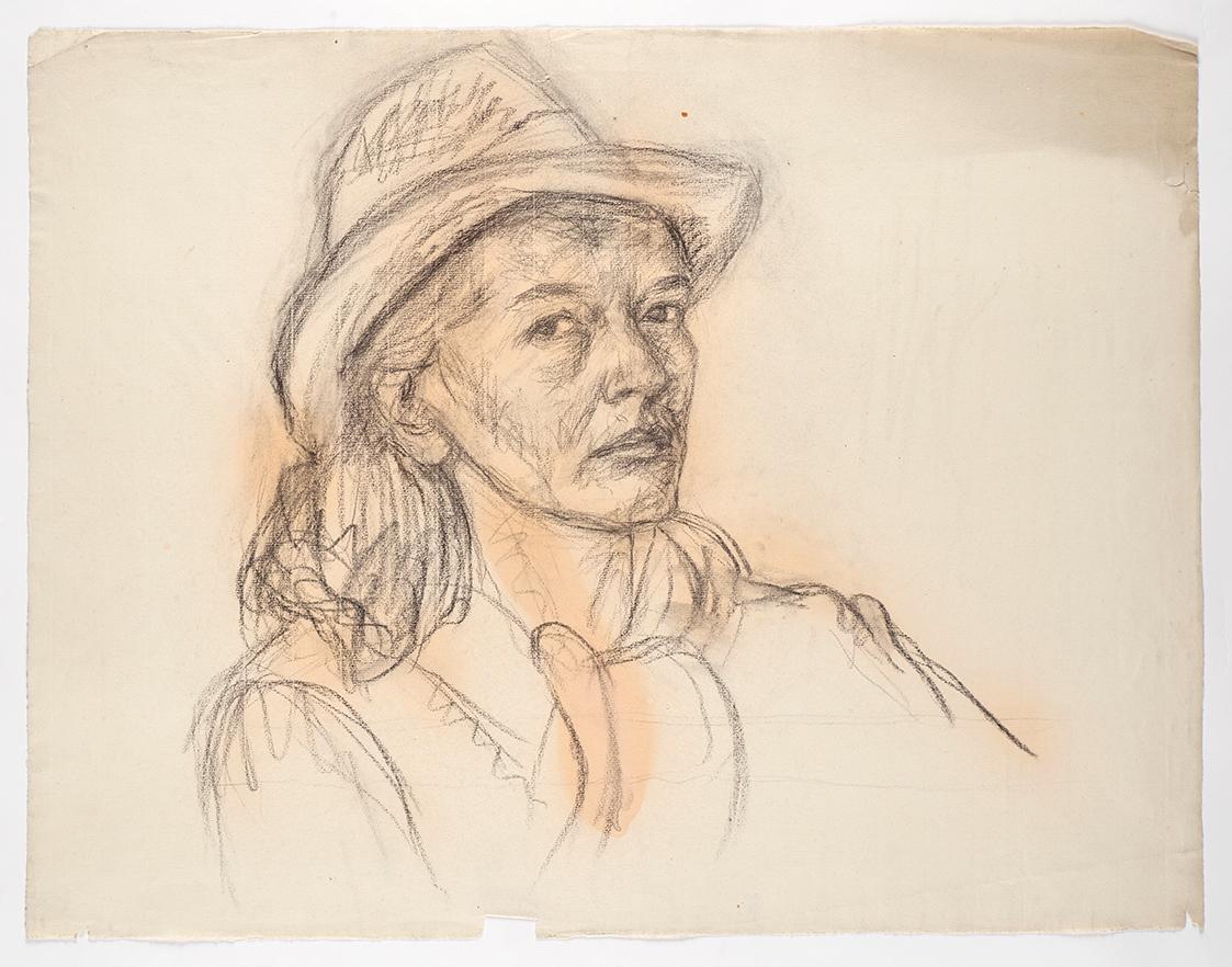 Grete Gamerith mit Trachtenhut