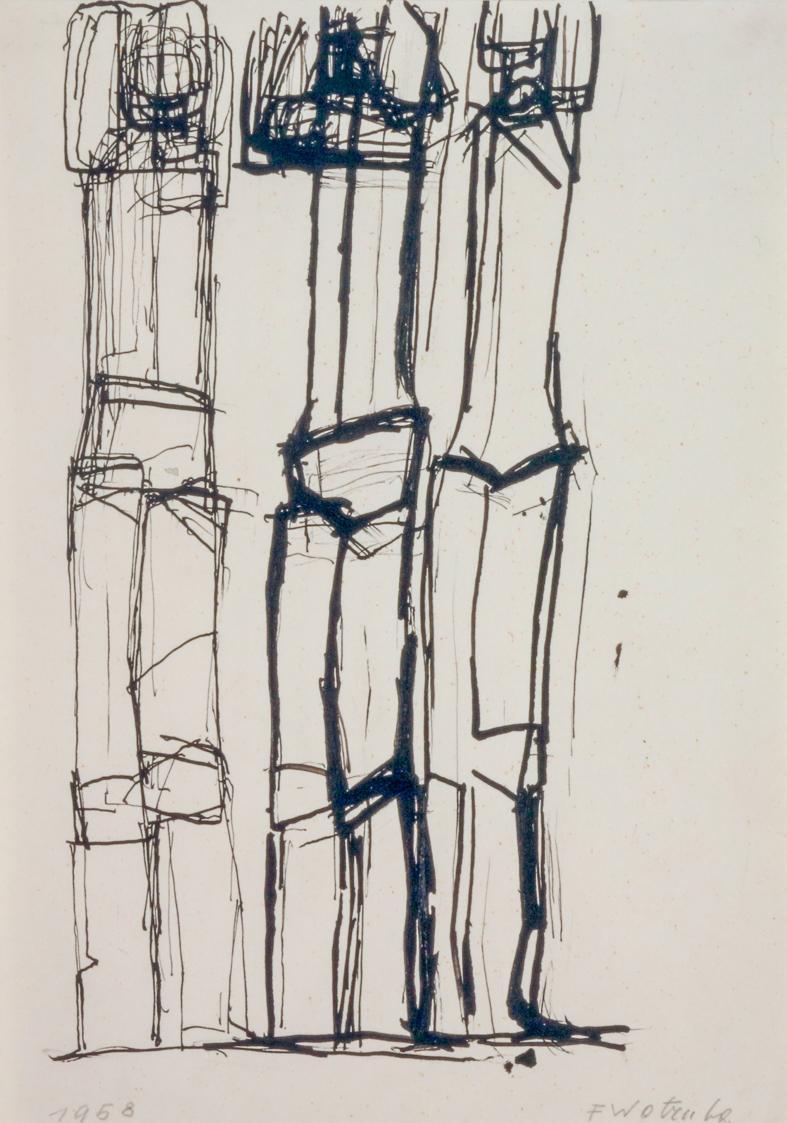 Drei stehende Figuren