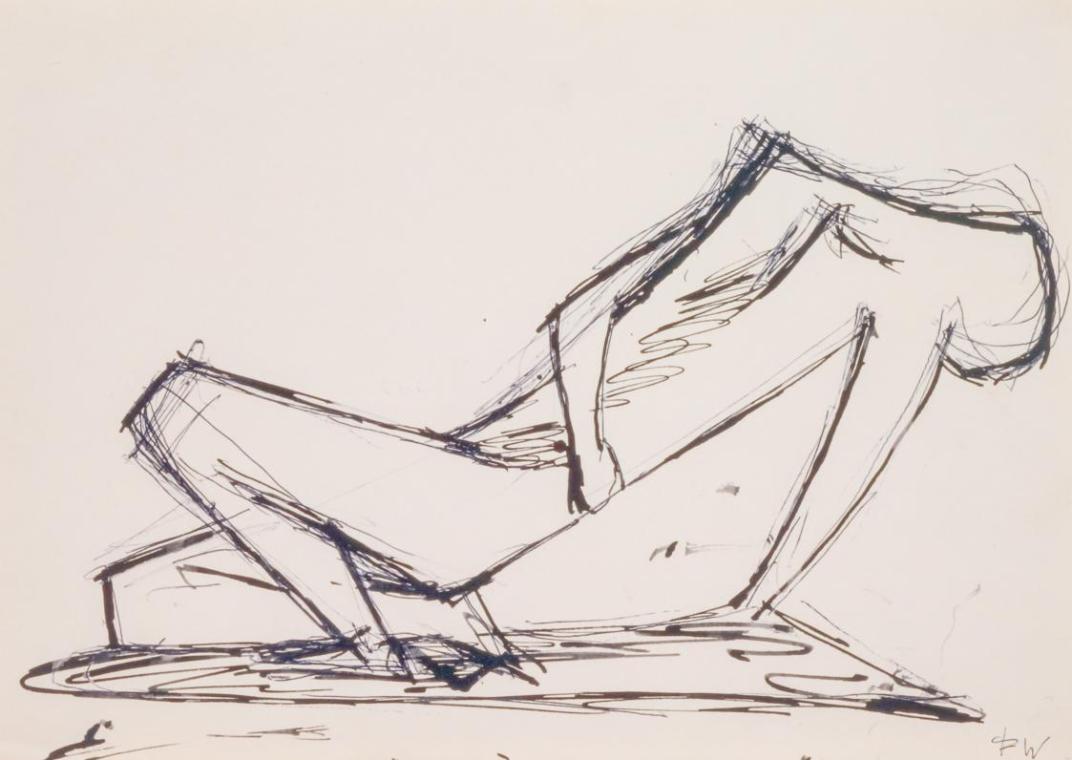 Zurückgelehnte weibliche Figur