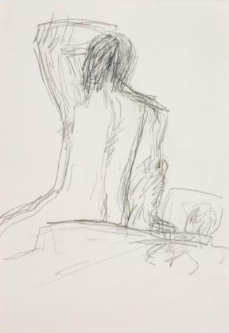 Fritz Wotruba, Studie (Rückenakt), 1974–1975, Bleistift auf Papier, Blattmaße: 29,8 × 21 cm, Be…