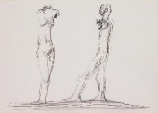 Fritz Wotruba, Studien, 1974–1975, Bleistift auf Papier, Blattmaße: 24 × 33,5 cm, Belvedere, Wi…