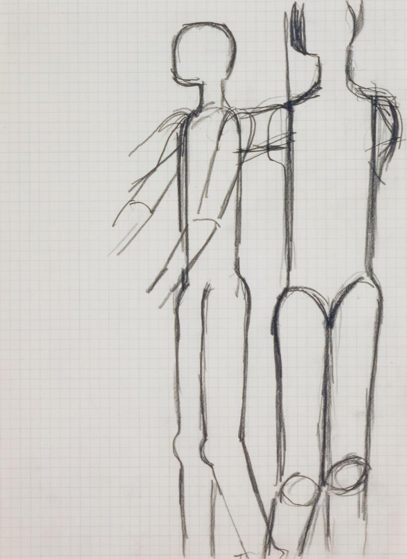 Zwei stehende Figuren