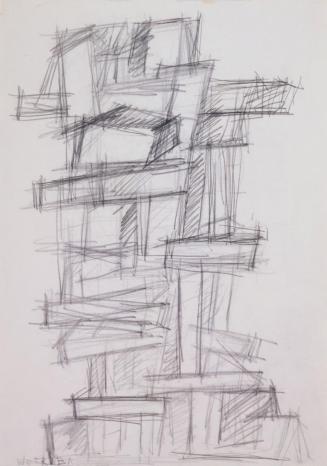 Fritz Wotruba, Figur, 1964, Bleistift auf Papier, Blattmaße: 41,8 × 29,5 cm, Belvedere, Wien, I ...