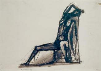 Fritz Wotruba, Sitzende, 1944, Tusche, Feder, laviert, auf Papier, Blattmaße: 29,6 × 20,9 cm, B…