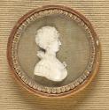 Unbekannter Künstler, Dame mit Haarband und Diadem (Charlotte von Stein?), um 1800, Elfenbein, …