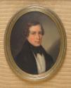 Unbekannter Künstler, Herrenportrait, 1820/1840, Öl auf Elfenbein, 14,2 × 11,2 cm, Schenkung Sa…