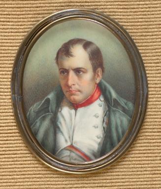 Unbekannter Künstler, Unbekannter Militär (Napoleon?), 1. Hälfte 19. Jahrhundert, Elfenbein, 6,…