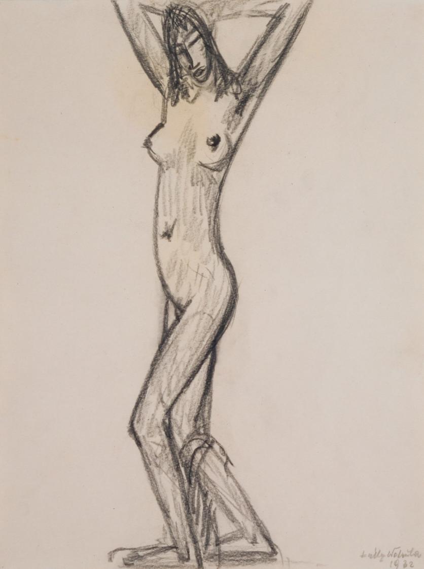 Fritz Wotruba, Stehendes Mädchen, 1932, Bleistift auf Papier, Blattmaße: 39,9 × 30 cm, Belveder…